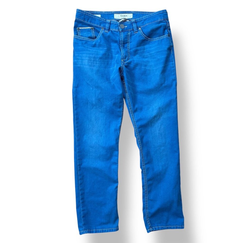 Atelier Gardeur Blue Dyed Bill Modern Fit Pants Altered